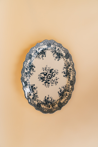 Floral Earthenware Platter