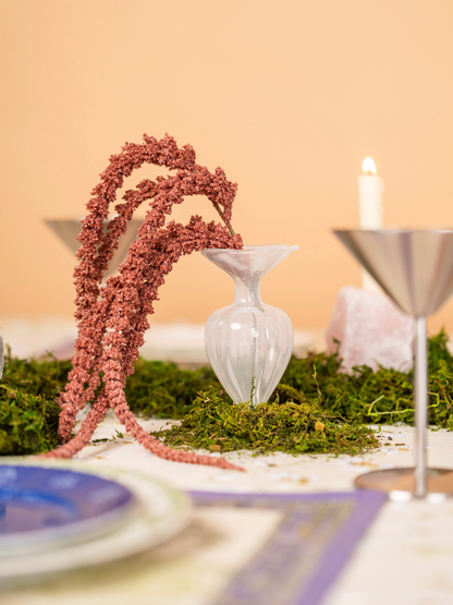 frosted white bud vase