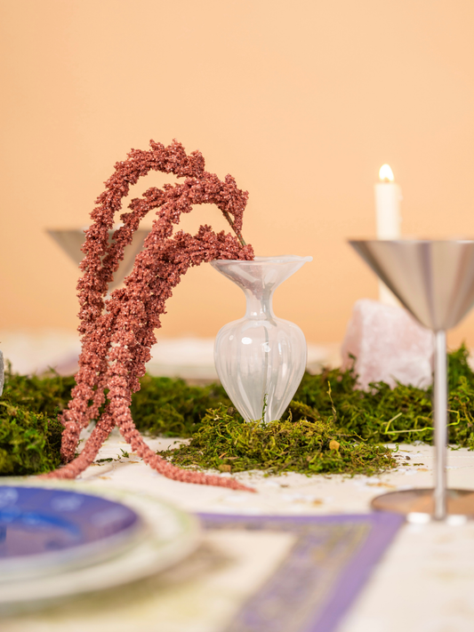 frosted white bud vase