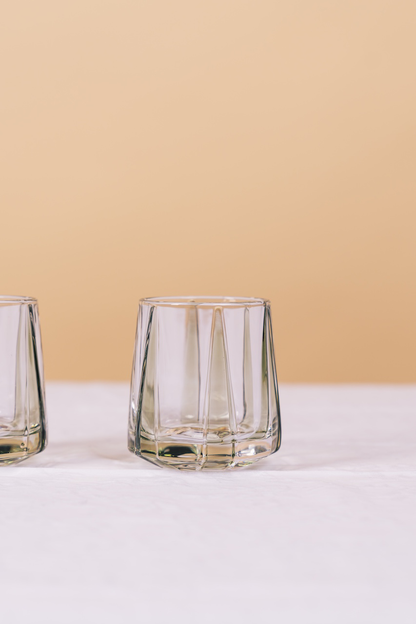 Green Nordic Whiskey Glass Set of 4