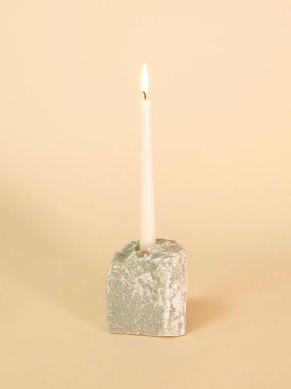 Green Quartz Candle Holder
