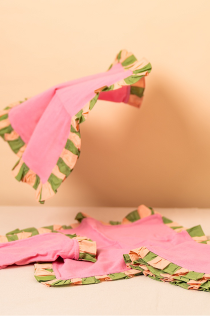 Green Stripe Cotton Napkin