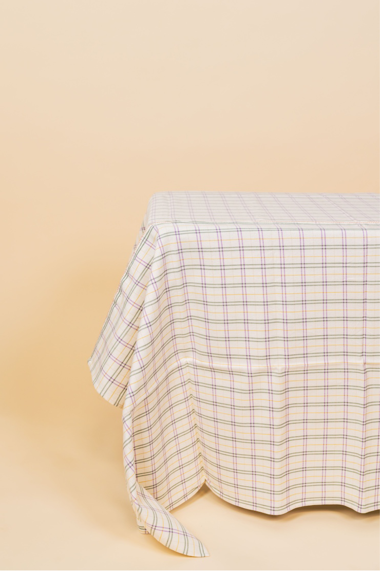 Hudson Grid Tablecloth