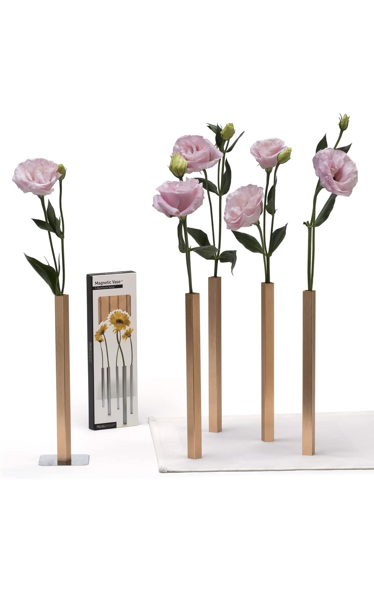 Gold Magnetic Bud Vase Set