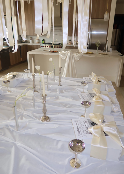 Ivory Satin Oversized Bow