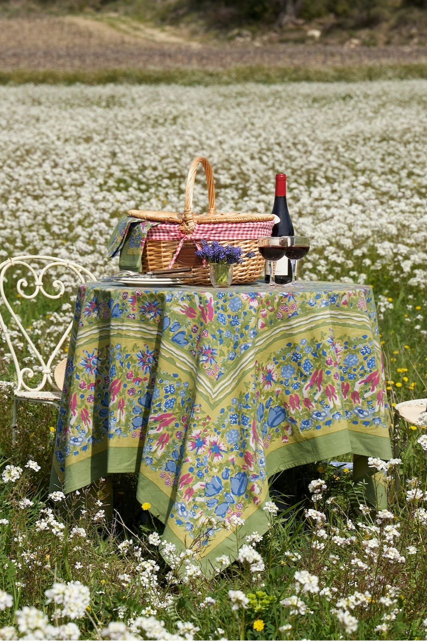 Jardin Blue & Vert Tablecloth