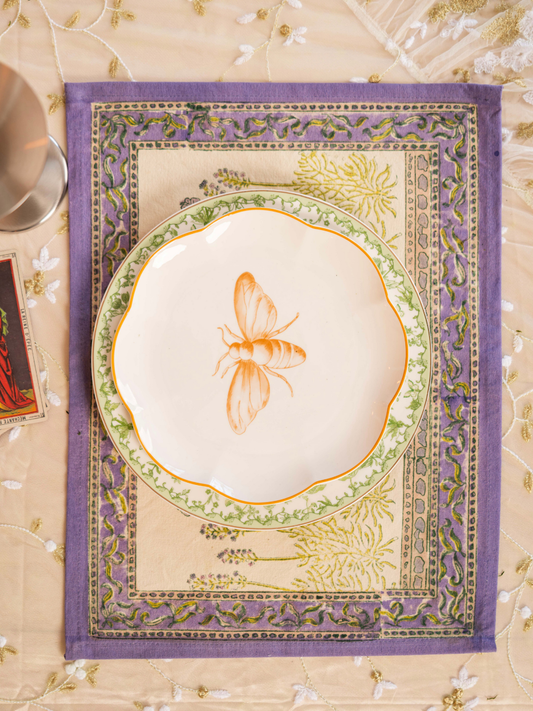 Lavender purple placemat