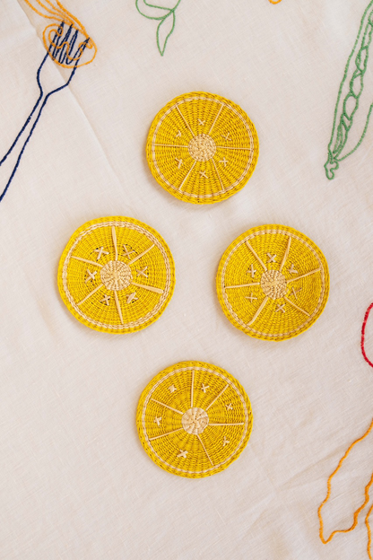 Lemon Coaster Set of 4