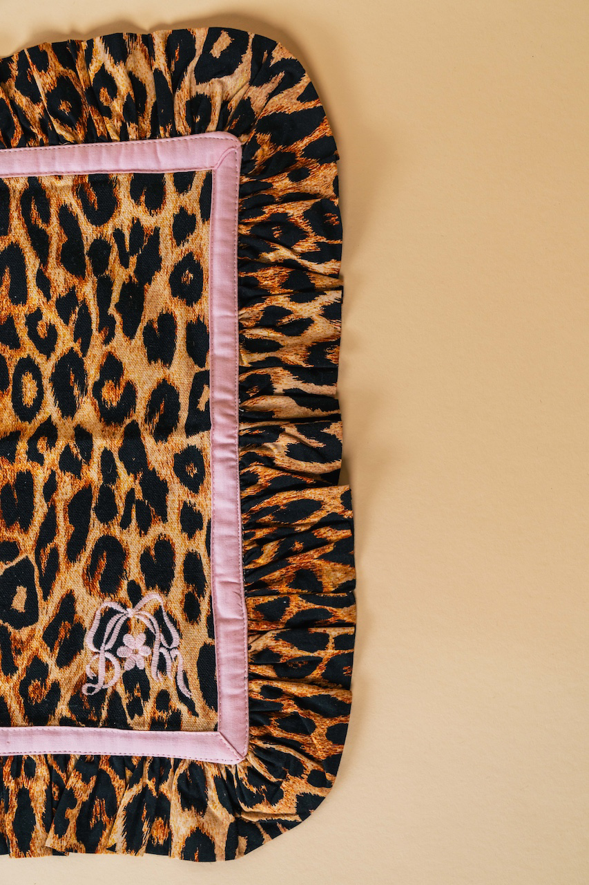 Leopard Ruffle Placemat