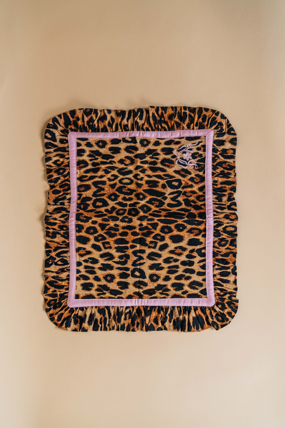 Leopard Ruffle Placemat Set