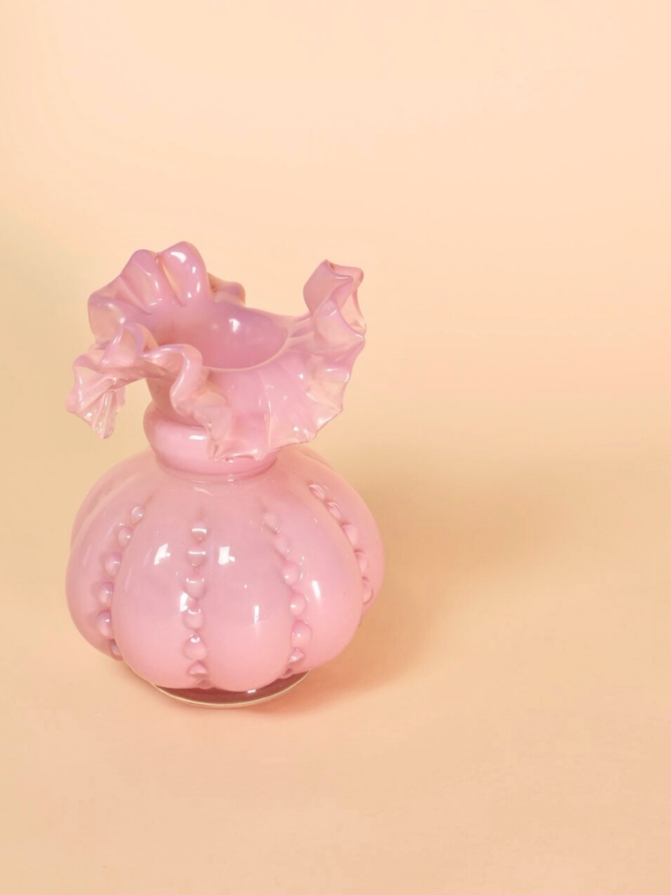 Light Pink Glass Vase