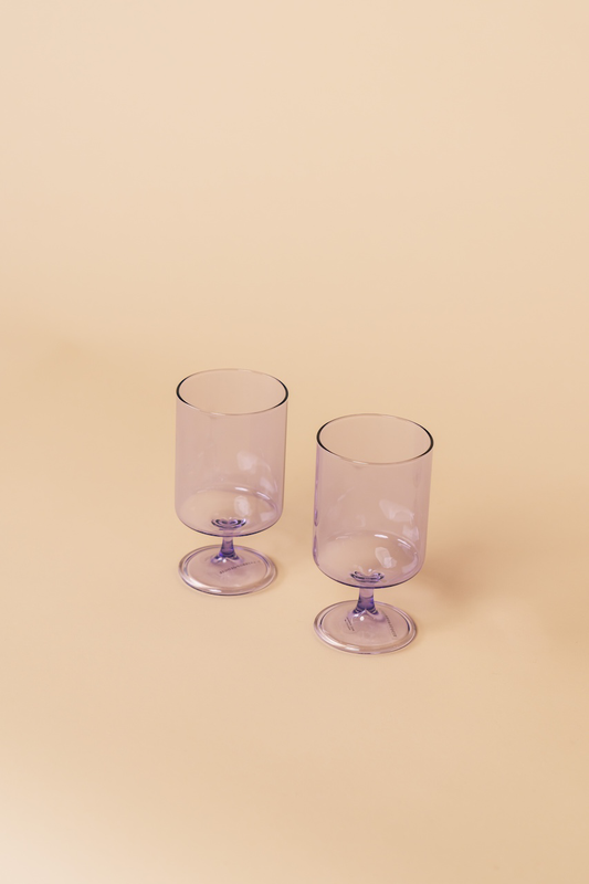 Lilac Morgan Short Wine Glass