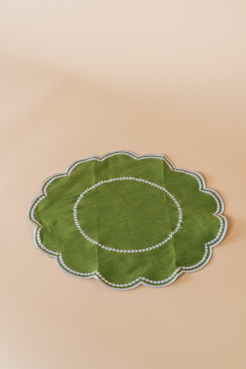 Lilibeth Green Placemat Set