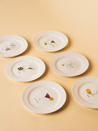 Martini Plate Set