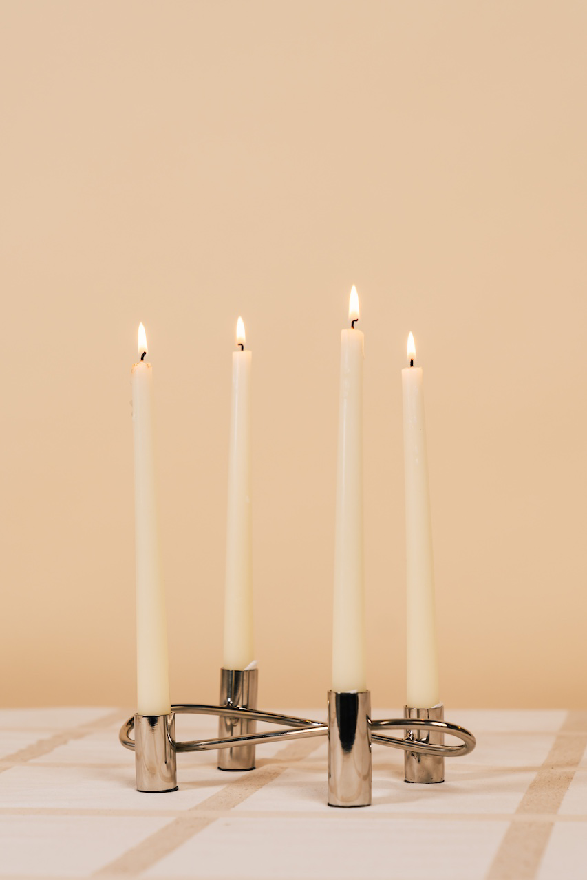 Metal 4-arm Candelabra