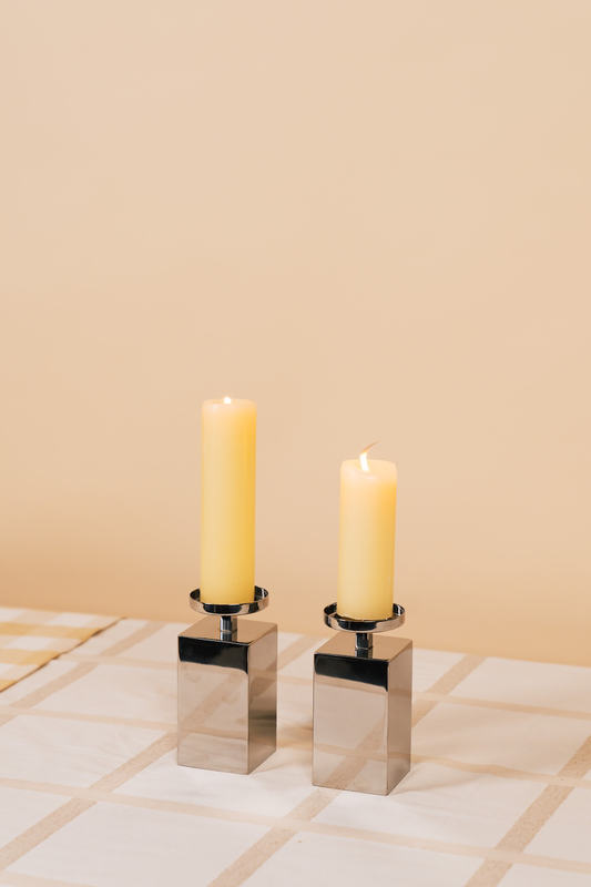 Metal Pillar Candle Holder