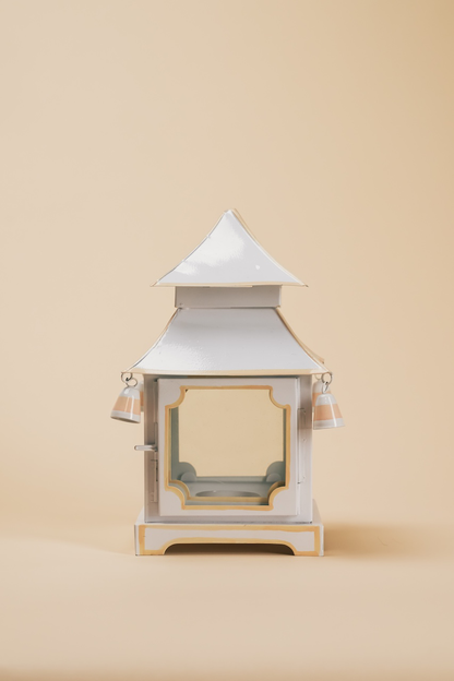 Metal Pink and White Pagoda