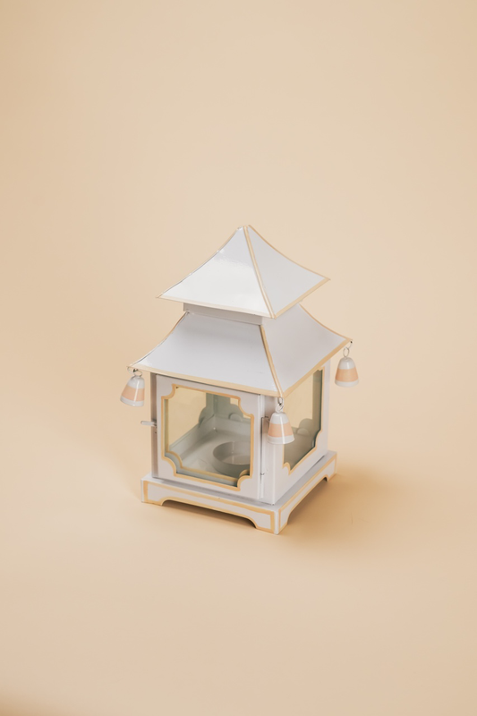 Metal Pink and White Pagoda