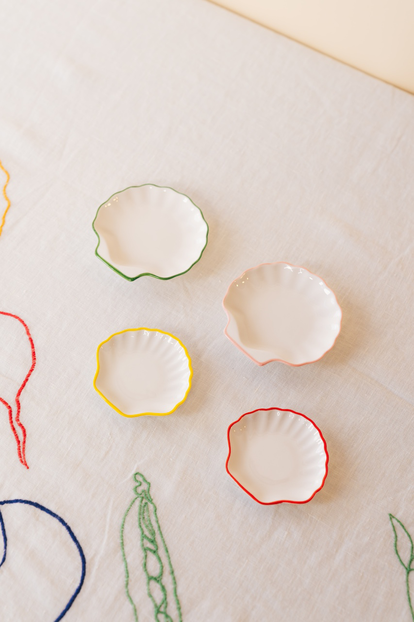 Mini Shell Serving Dishes Set of 4