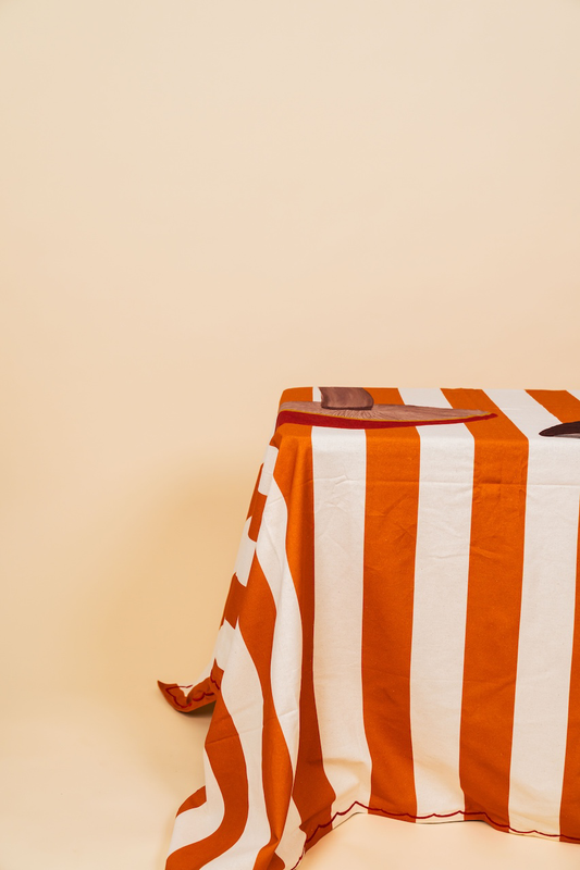 Mushroom Print Tablecloth