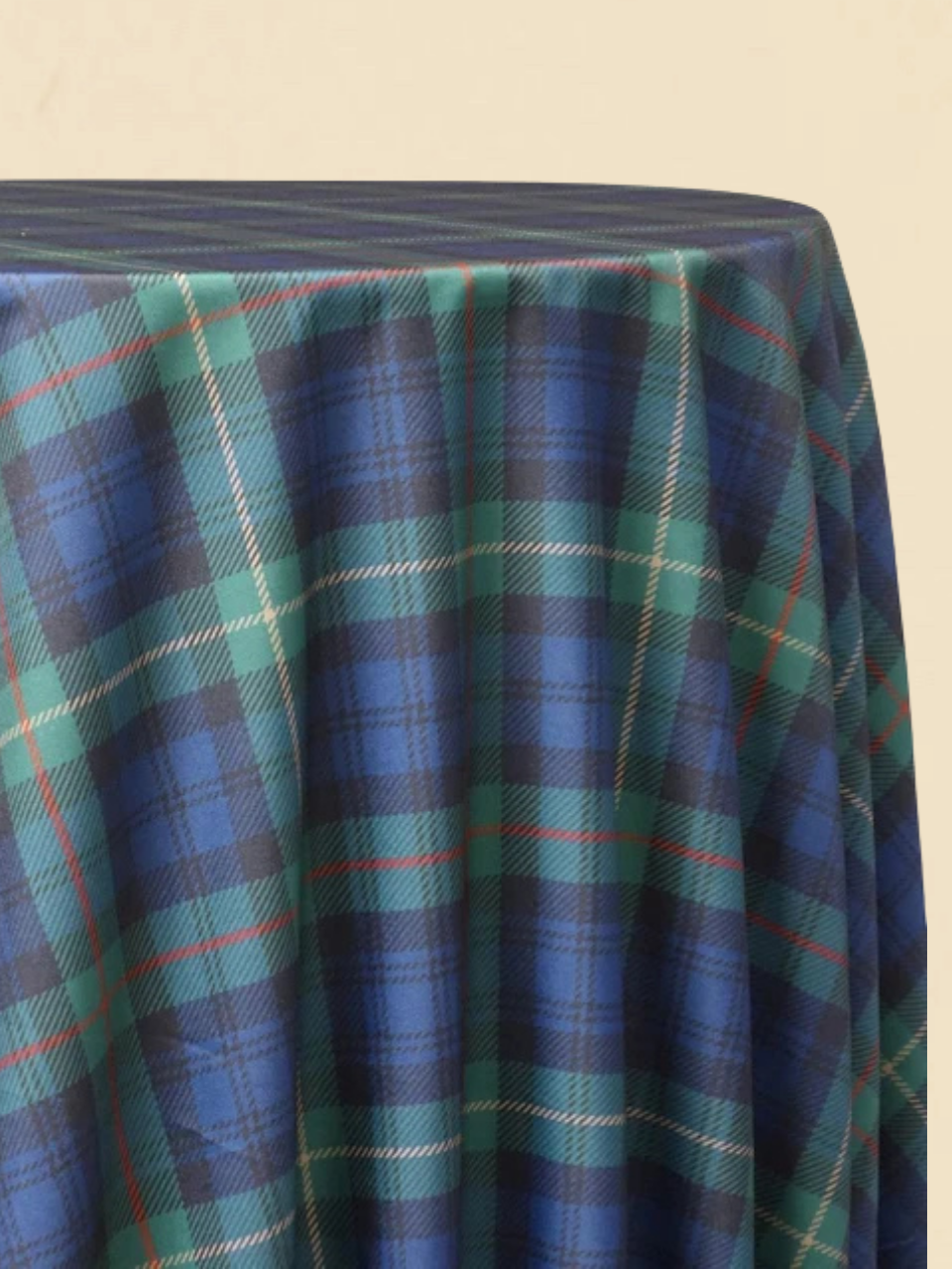Green Plaid Rectangle Tablecloth