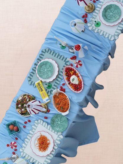 Baby Blue Rectangle Tablecloth