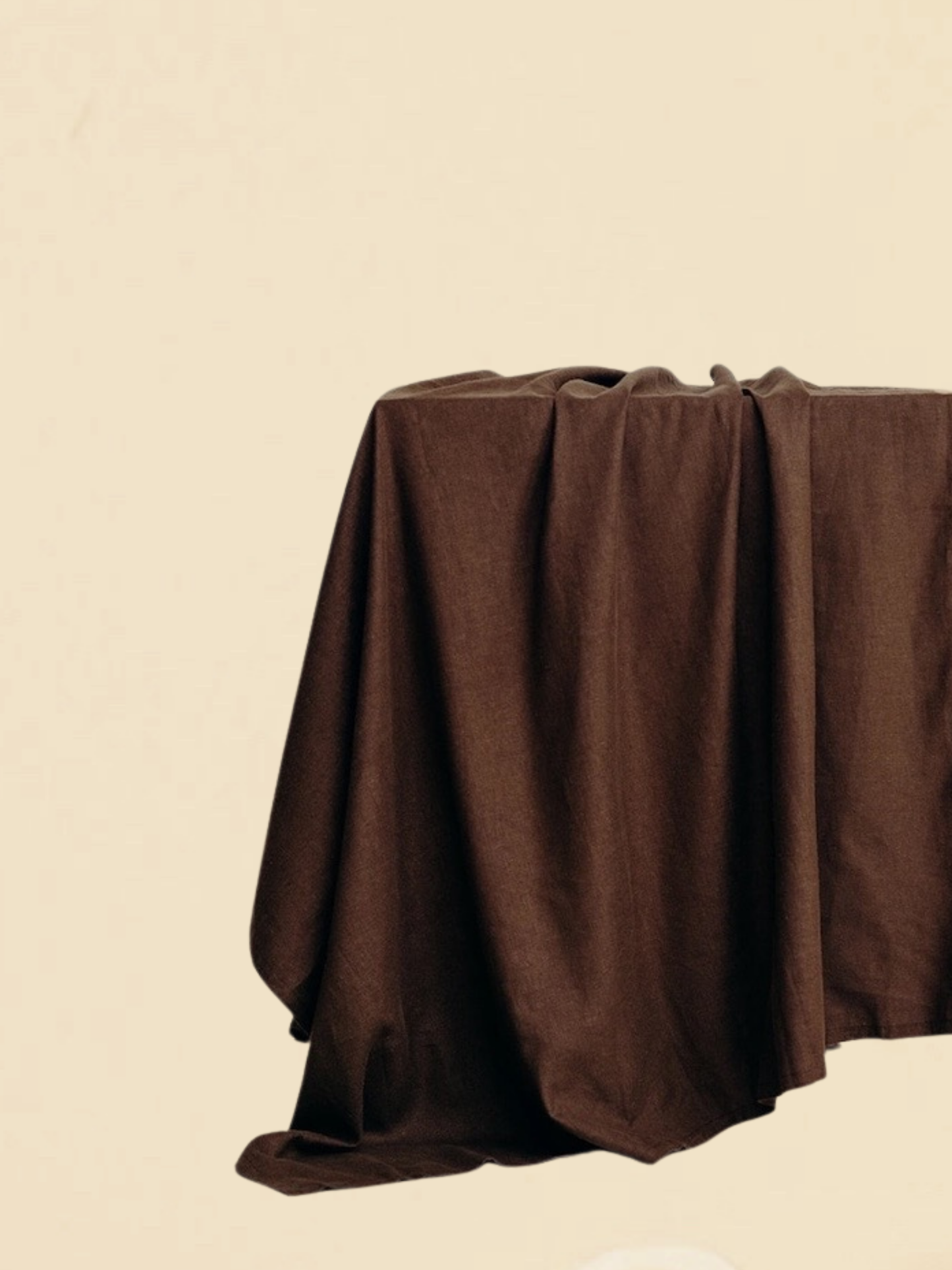 Brown Linen Tablecloth