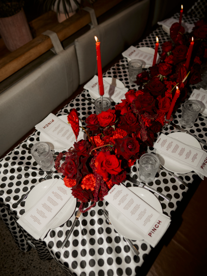 Satin Polka Dot Tablecloth