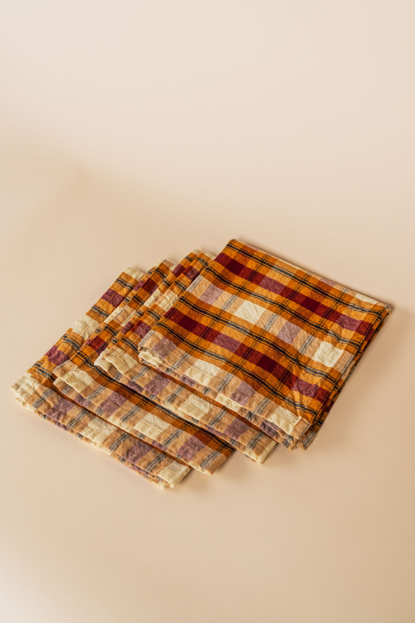 Offutt Plaid Cotton Napkin