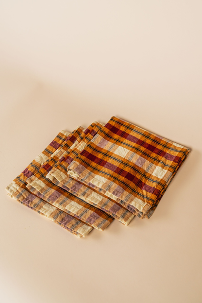 Offutt Plaid Cotton Napkin