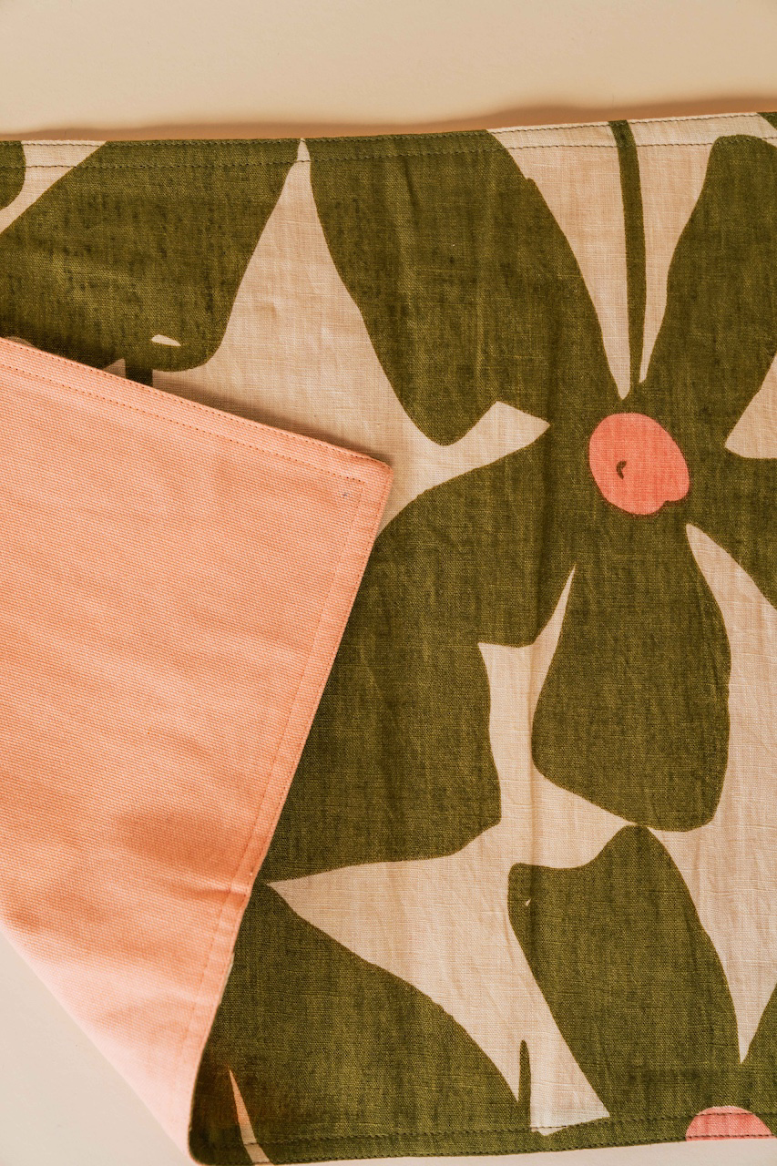 Olive Poppy Placemat