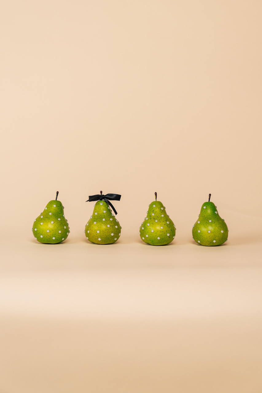 Pearled Pears Set of 4
