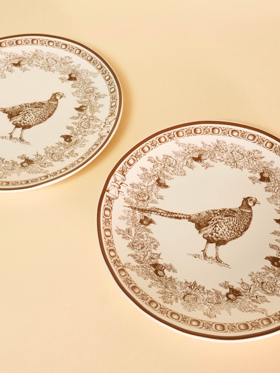Halloween pheasant dinner plate