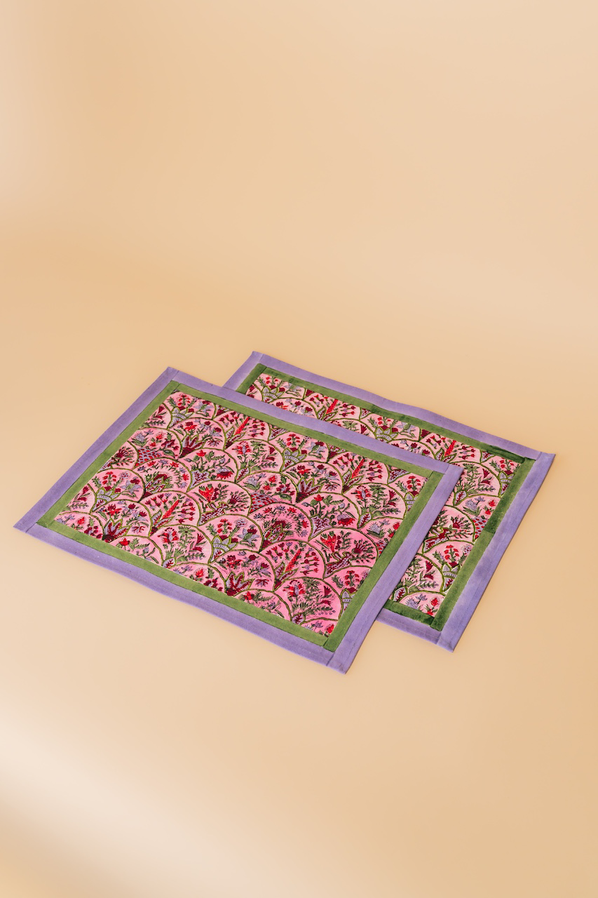 Pink Arch Placemat Set