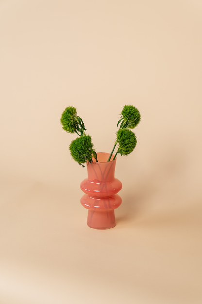 Pink Nordic Decorative Glass Flower Table Vase