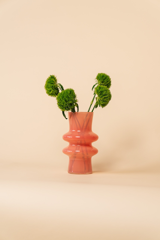 Pink Nordic Decorative Glass Flower Table Vase