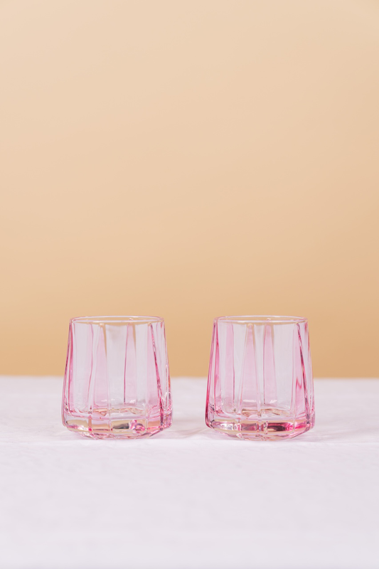 Pink Nordic Whiskey Glass
