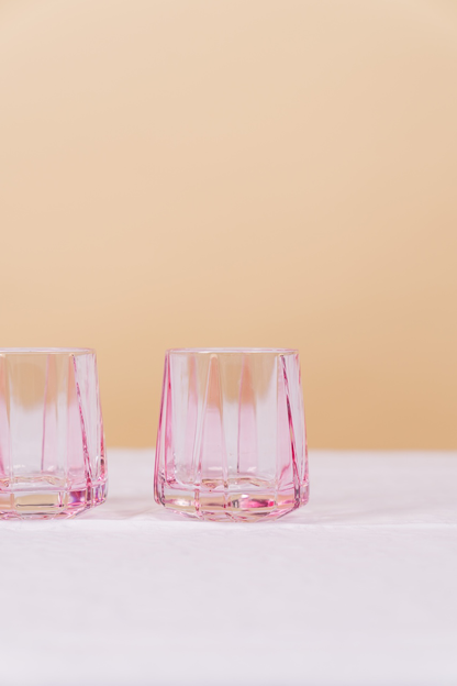 Pink Nordic Whiskey Glass Set of 4