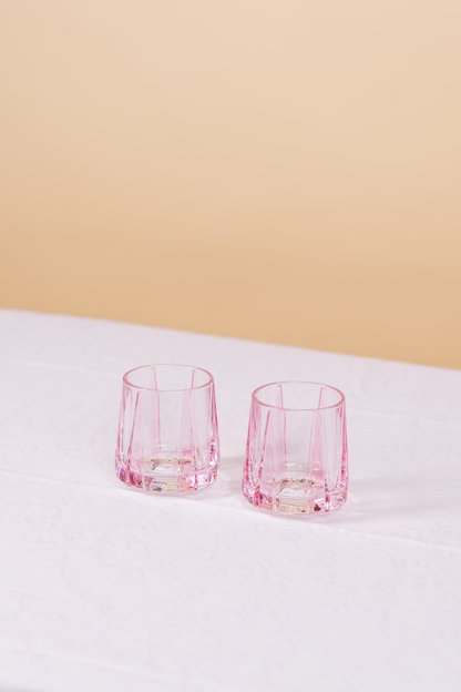 Pink Nordic Whiskey Glass Set of 4