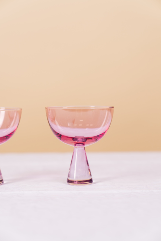 Pink Ramona Coupe Glass