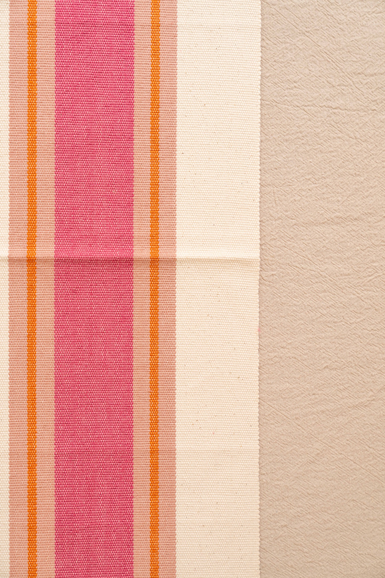 Pink Striped Placemat Set