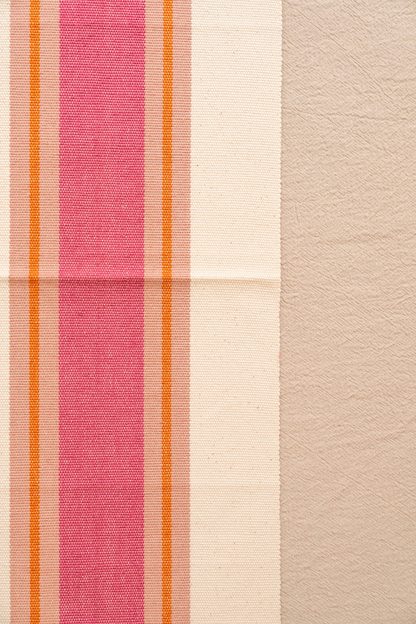 Pink Striped Placemat Set