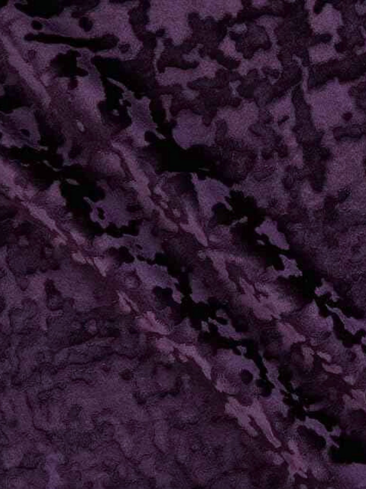 Plum Crushed Velvet Tablecloth