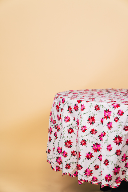 Poinsettia Round Tablecloth