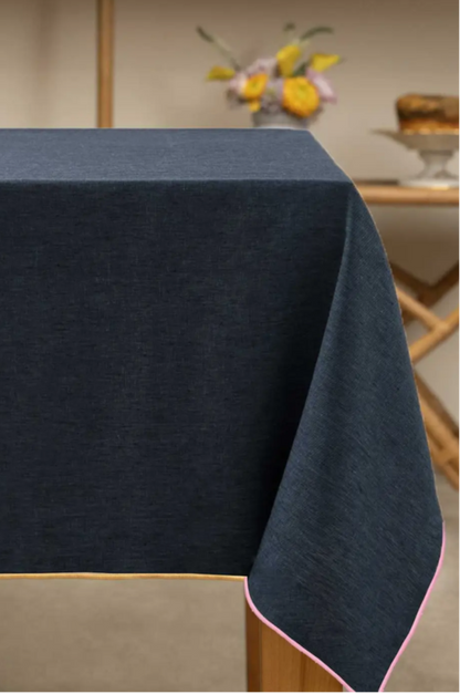 Rainbow Denim Tablecloth