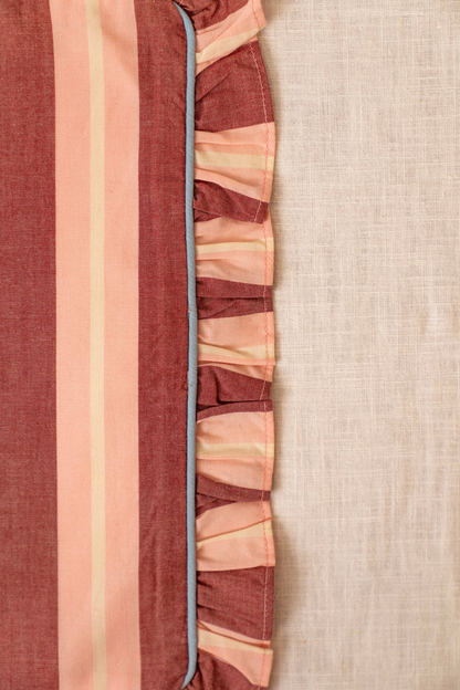 Red Stripe Cotton Placemat Set