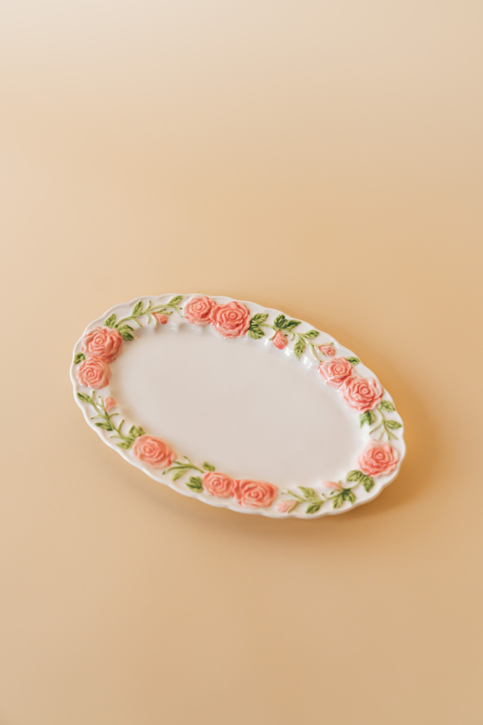 Rosebud Serving Platter