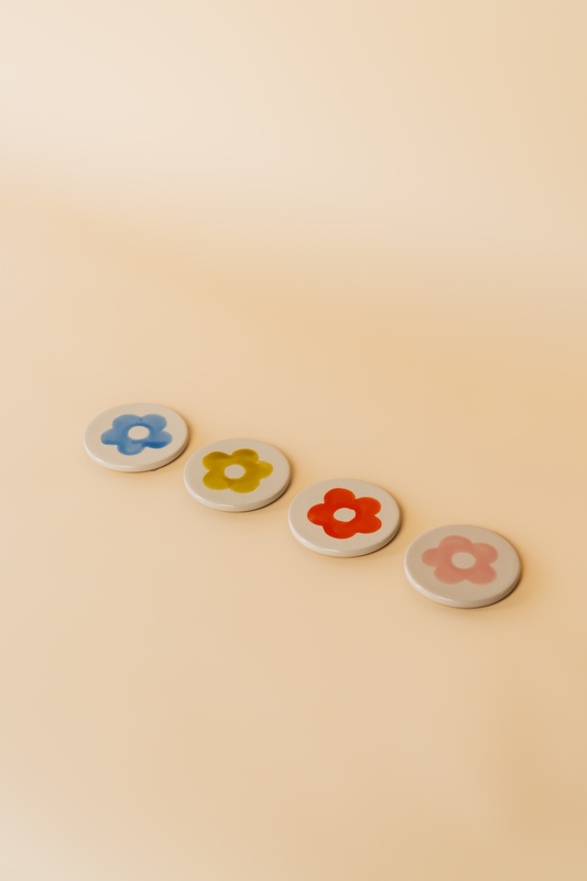 Round Floral Coaster