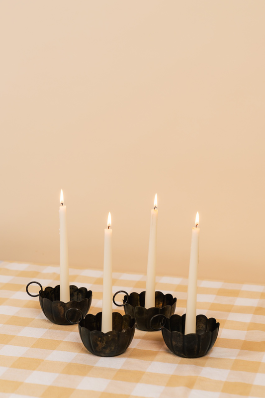 Scallop Candle Holder