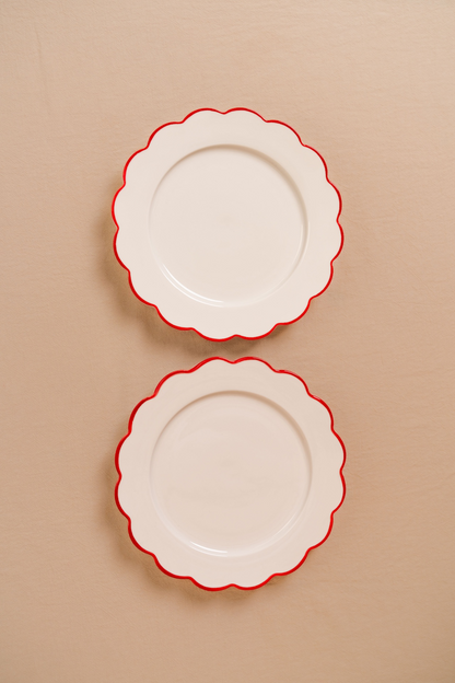Scallop Side Plate Set